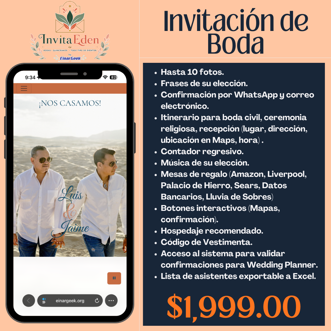 Invitación de boda 2